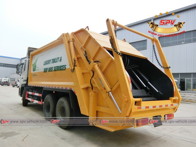 20,000 Litres garbage compactor left back view 20,000 Litres garbage compactor left back view